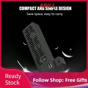 Apill Quạt làm mát apill cho hệ thống làm mát USB bên ngoài One X với bảng điều khiển trò chơi 3 quạt (Màu đen)