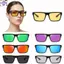 Kính râm thể thao RTJIFSS, Kính râm phân cực UV400 HD, Thiết kế cổ điển thời trang Khung vuông thể thao Unisex