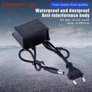 ZK Chống Nước EU / US Cắm DC12V 2A Bộ Chuyển Đổi Nguồn Cho Camera Quan Sát AHD NVR DVR AC100-240V VN