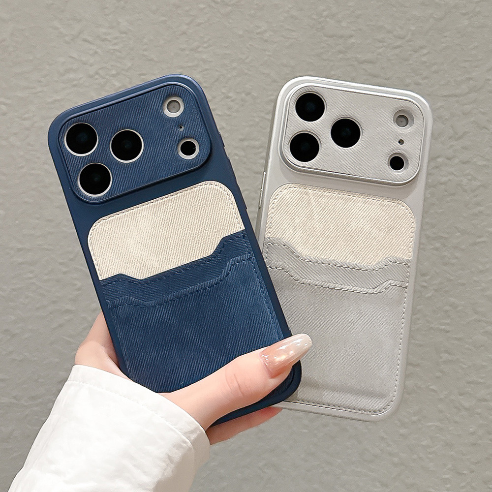 Hộp đựng thẻ 2 trong 1 Vỏ điện thoại bằng da Windows cho iPhone 17 Pro Max 16 15 14 13 Vỏ bảo vệ chống sốc