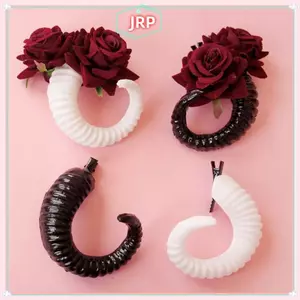 JRP Ác Quỷ Sừng Tóc Barrettes Cosplay Cừu Sừng Kẹp Tóc Trang Phục Chống Đỡ Phụ Kiện Tóc Halloween Trang Trí JRP