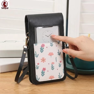 Túi đựng điện thoại màn hình cảm ứng nữ có cổng sạc Ví Mini đeo chéo