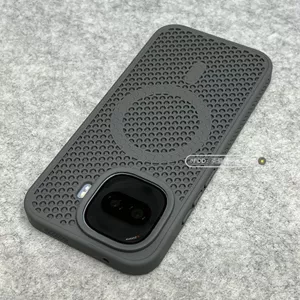 Thích hợp cho Ốp Điện Thoại IQOOZ11 Turbo Z10 Turbo Tổ Ong Lưới Tản Nhiệt Từ Tính Cạnh Mềm Chống Sốc