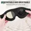 Springevenstar 3D Mặt nạ ngủ Mặt nạ mắt ngủ dành cho nam giới Cốc viền ban đêm Bịt mắt Ánh sáng sang trọng Bloing Eye Cover Molded Eye Shade Springevenstar