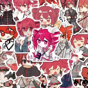 60 Chiếc Kasane Teto Cosplay Miếng Dán Kawaii DIY Đề Can Anime Phụ Kiện Văn Phòng Phẩm Xe Máy Laptop Điện Thoại Chống Thấm Nước Dán