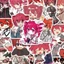 60 Chiếc Kasane Teto Cosplay Miếng Dán Kawaii DIY Đề Can Anime Phụ Kiện Văn Phòng Phẩm Xe Máy Laptop Điện Thoại Chống Thấm Nước Dán