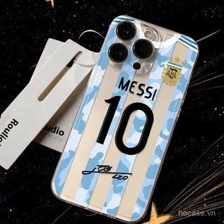 Ốp Điện Thoại Trong Suốt Phong Cách Mới Không 10 Số Sọc Bóng Đá Thích Hợp Cho iPhone 12 13 14 15 Promax 16 17 Promax xr xs 11promax 12promax 13pro 14pro Ốp Chống Sốc Linh Hoạt