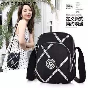 Túi điện thoại Mini vải Canvas dọc phù hợp