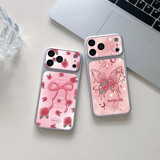 Ốp Lưng Hạt Da Nơ & Bướm Hoa Hồng Cho Infinix Note Edge 60 50 50S 50X 40 Pro Plus 30 7 Lite GT 50 Pro Zero 30 5G 4G Vỏ Mềm Hoa Thanh Lịch Dễ Thương Cho Bé Gái