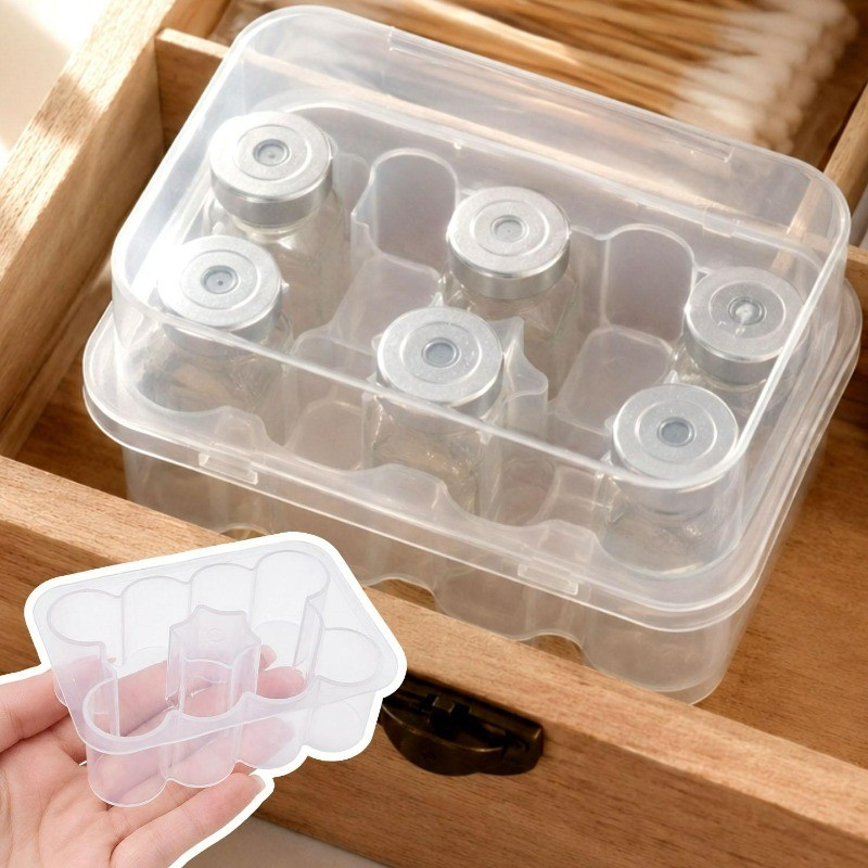 [GUUDUU] Hộp đựng lọ lật 3 / 5 / 7 / 10ml - Hộp chia trong suốt - Hộp đựng Microtube Snap-on - Hộp phân loại ống mẫu - Hộp đựng chai thử nghiệm / Giao hàng miễn phí