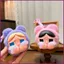 YT4 New Cry Baby Big Head Bag Vinyl Face Sang Trọng Túi Chìa Khóa Đồ Chơi Hợp Thời Trang Mặt Dây Chuyền Móc Khóa
