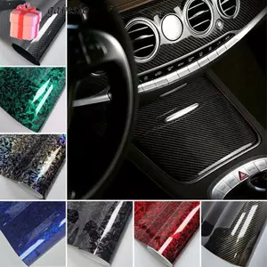 Nhãn dán thân xe máy GAVESTO, Phim Vinyl sợi carbon 50x30CM có độ bóng cao, Sợi carbon rèn mát mẻ / Nhãn dán nội thất ô tô hiệu ứng mờ 6D cho ô tô, xe máy DIY