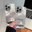 Vỏ tai nghe chuyển màu họa tiết sông băng có sẵn Thích hợp cho vỏ điện thoại iPhone17promax Mới bao gồm tất cả Thích hợp cho vỏ mềm chống va chạm iPhone16pro Sh