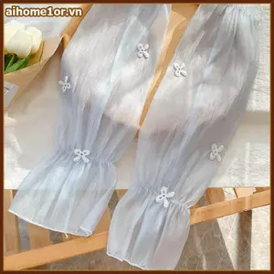 AIHOM Ice Silk Chống Nắng Tay Nữ Thời Trang Mùa Hè Nơ Ren Tay Áo Rời Phù Hợp Với Áo UV Cho Thể Thao Ngoài Trời Và Du Lịch,