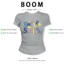 BOOM Áo Baby Tee Nữ Cotton Ôm Body-Áo Thun Ngắn Tay Y2K In Hình PhongCách Mùa Hè, Cổ Tròn Hàng Đầucách hàn quốc phong225