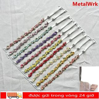 Dây đeo áo ngực hoa METALWRK, Dây đeo vai hoa có thể tháo rời ren, Dây đeo vai có thể điều chỉnh đàn hồi trang trí