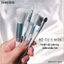 Bộ Cọ Trang Điểm SIVANNA COLORS 5 Cây Cao Cấp Lông Mềm Mịn Không Rụng Cọ Mắt Má Hồng Môi & Chân Mày Makeup BR01
