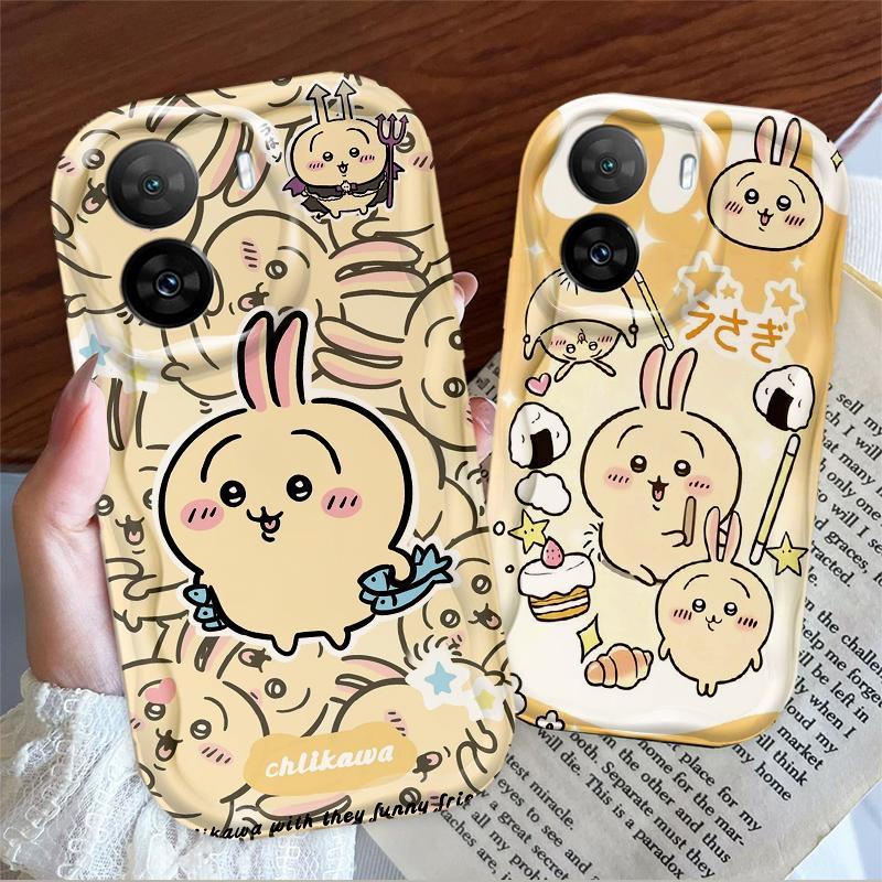 Thích Hợp Cho OPPO A57 4G A77 4G A77S 4G 3D Bé Gái TPU Mềm Hoạt Hình Chii Kawa Usagi Ốp Điện Thoại Chống Sốc