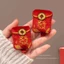 Gong Xi Fa Cai ~ Năm Mới May Mắn Phong Bì Màu Đỏ Kẹp Tóc Lễ Hội Dễ Thương Kẹp Tóc Mũ Đội Đầu Năm Mới Trung Quốc Kẹp Trước Mặt FCZD