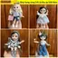 BAMBOOB Đầm Cao Cấp, Mini DIY Đồ Chơi Bé Gái Quần Jean Áo Thun, Quà Tặng Tốt Nhất Thời Trang Búp Bê Váy Phù Hợp Với