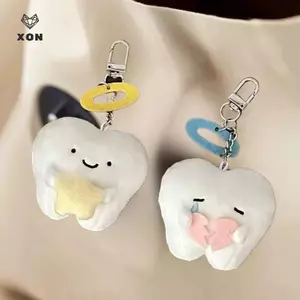 Đôi cánh răng sáng tạo dễ thương Đồ chơi búp bê sang trọng Kawaii Móc khóa búp bê hoạt hình sang trọng Bapa Mặt dây chuyền Túi phụ kiện trang trí Quà tặng [Mina]