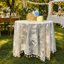 DONOVANQQ Ren Khăn Trải Bàn, Khăn Trải Bàn Tua Rua Pompom Thêu Chống Bụi, Phong Cách Pháp Cotton Tròn Hộ Gia Đình Pháp Khăn Trải Bàn Trang Trí Phòng Khách