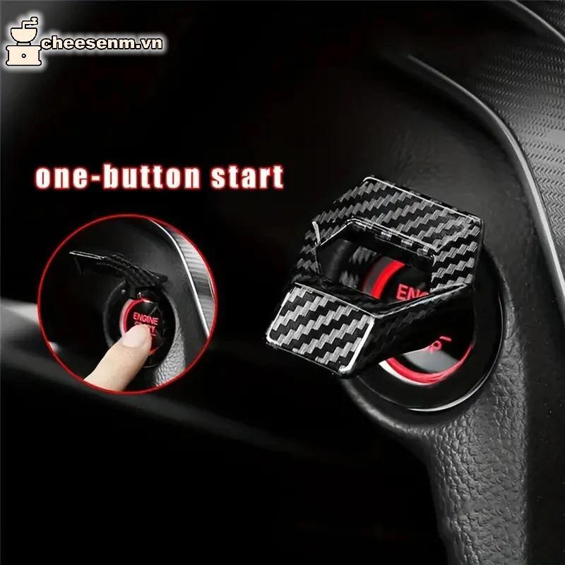 Cheenm Mới Động Cơ Ô Tô Khởi Động Dừng Nút Nút Bao Trang Trí Phụ Kiện Ô Tô Nút Nhấn Stiy Cover Nội Thất Ô Tô Kiểu Dáng VN
