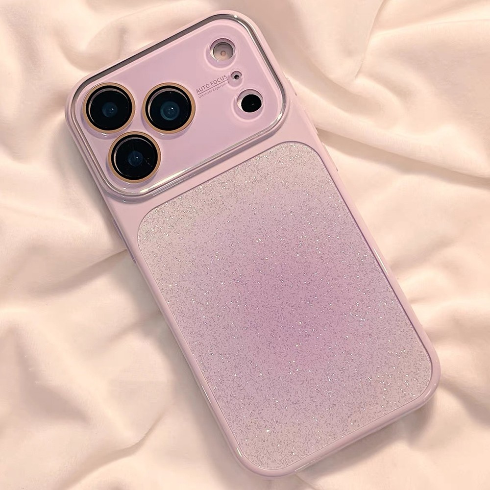 Ốp điện thoại bảo vệ Camera Acrylic lấp lánh Halation cho iPhone 17 Pro Max 16 15 14 Vỏ bảo vệ chống sốc