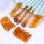 FAVORITEGOODS 1 / 7 Cái Gua Sha Board, Dụng cụ cạo râu bằng nhựa GuaSha Scraping Tool, Dụng cụ Massage mặt chống lão hóa thư giãn dành cho nữ