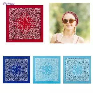 Woke Phong Cách Đảng Bandanas Khăn Tay Đa Năng Túi Vintage Vuông Khăn Trùm Đầu