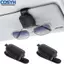 <cosyh>2 Pack Magnetic Sunglasses Holder for Car Sun Visor Soft Leather Clip Organizer