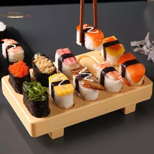 TRTR Sushi Khuôn Bấm Hình Chữ Nhật Musubi Maker Press 10 Trong 1 Mini Nhật Bản Onigiri Sushi Nigiri Rice Ball Mold DIY Sushi Bộ Máy Làm Sushi VN
