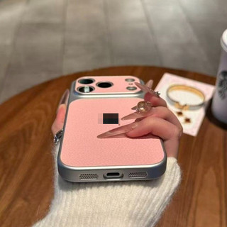 Ốp Điện Thoại Doanh Nhân Bằng Da Vải Lanh Sang Trọng Cho iPhone 11 12 13 14 15 16 17 Pro Max Vỏ Chống Sốc Cứng