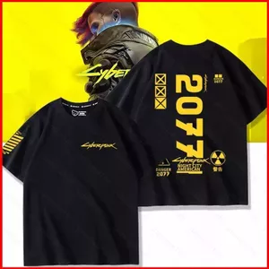YB1 Cyberpunk Edgerunners 2077 Áo thun mùa hè Anime tay ngắn BY1