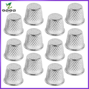 60 Chiếc Kim Phụ Kiện Kim Loại May Thimble Tay Quilting Thủ Công Thimbles zhenghtr