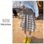 Milyfashion Màu Sắc Tương Phản Kẻ Sọc Khâu Váy Hai Cánh Ống Top Mùa Hè Mỏng Hơn Nhìn Rời Chữ a Hai Tay Y2K DY5J