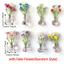 DONOVANQQ 8 / 10 Cái Nam Châm Bình Thủy Tinh Mini, Bình Bud Nhỏ Hiện Đại DIY, Trang Trí Nhà Sáng Tạo Tinh Tế 3D Nam Châm Tủ Lạnh Bình Trang Trí Tủ Lạnh