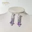 PNPIA- 2 Chiếc Thời Trang Mới Thanh Lịch Pha Lê Nelace Bộ Bông Tai Nữ Tiệc Cưới Dubai Món Quà Trang Sức