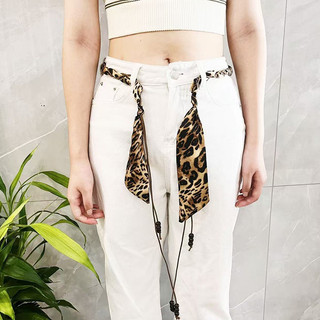 Nova-Thắt lưng da bện có thể điều chỉnh Bốn mùa Boho có tua đính cườm Phụ kiện nữ
