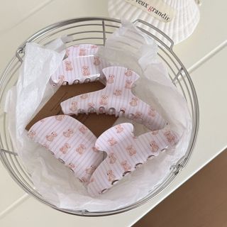 Kovoi / Phong Cách Hàn Quốc ins Phong Cách Ánh Sáng Xanh Kẻ Sọc Gấu Kẹp Cô Gái Ngọt Ngào Trái Tim Ngôi Sao Cá Mập Kẹp Đầu Mặt Sau Kẹp Tóc.
