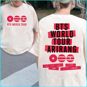 SY3 BTS JIN J-HOPE 2026 Áo thun cotton World Tour Arirang tee Buổi hòa nhạc Merch tay ngắn hàng đầu YS3