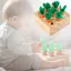 Đồ chơi giáo dục YOLOGO, Đồ chơi kéo cà rốt vẽ tranh nhiều màu, Hình dạng lá vải xanh an toàn Ghép nối tay mắt Đồ chơi tăng cường trí não cho bé 1-5 tuổi