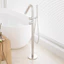 Vòi bồn tắm GESSI của Ý, loại gắn sàn, gắn tường ẩn, mạ niken xước màu vàng hồng, vòi nóng lạnh gắn trên bề mặt bên cạnh