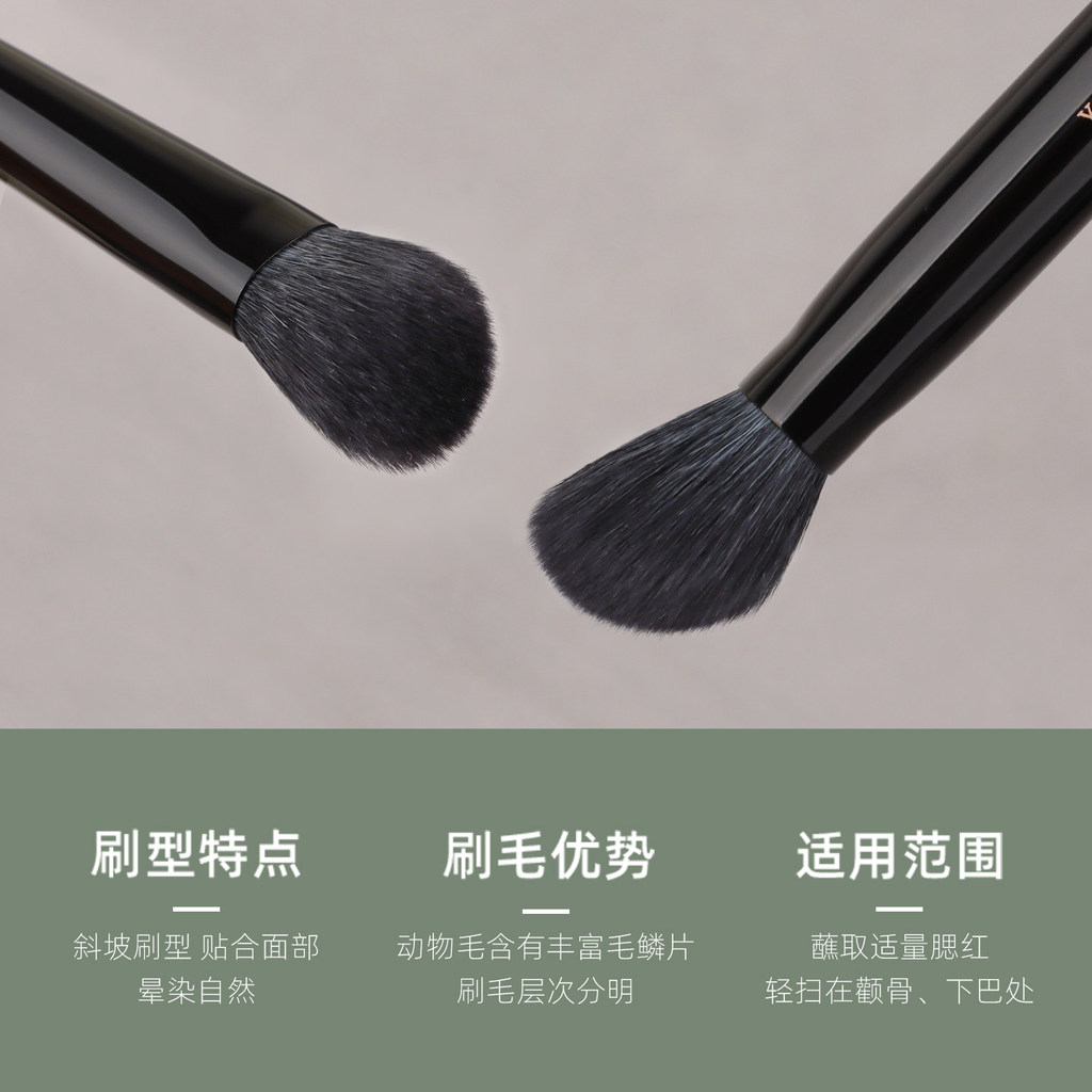 Y87 Cọ Tạo Khối Mặt Đầu Vát Lông Mềm, Đánh Má Hồng, Tỏa Sáng, Trang Điểm Định Hình Khuôn Mặt