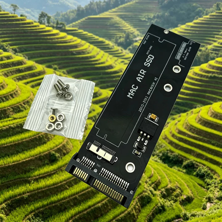 12 + 6pin SSD HDD sang SATA 22Pin Hộp Đựng Đĩa Cứng Ổ Đĩa PCBA Cho Apple Laptop 2010 2011 Macbook Air A1369 A1370 A1375 A1377 SSD