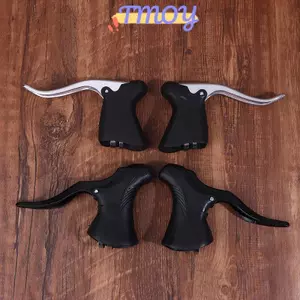 TMOY Tay Cầm Phanh Xe Đạp Đường Bộ Chống Trơn Trượt Nhôm Phía Trước Phanh Sau Đòn Bẩy Thả Thanh Phanh Xe Đạp Tay Lái Phanh TMOY