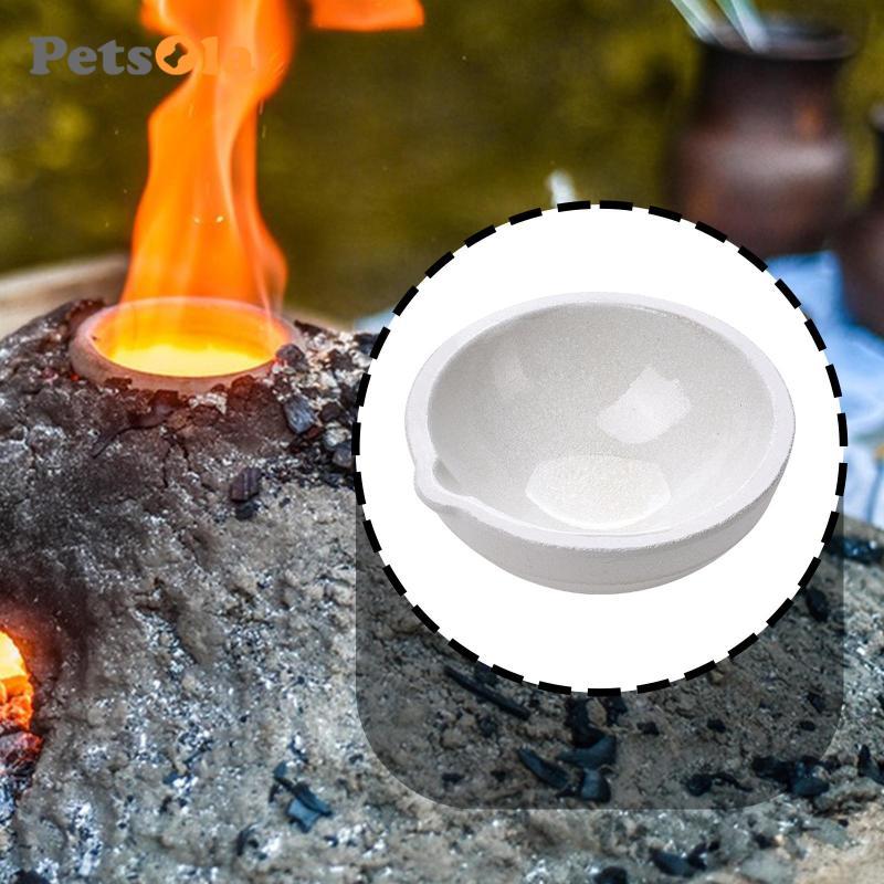 Gốm Crucible Bát Lò Khuôn Làm Nóng Chảy Kim Loại Đúc Vàng Bạc Trang Sức Làm Chịu Nhiệt Cao