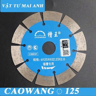 Lưỡi Cắt Tường Caowang 114-121-125-133-156mm Cao Cấp-Lưỡi Cắt Bê Tông, Phay Rãnh Điện Nước Siêu Bền