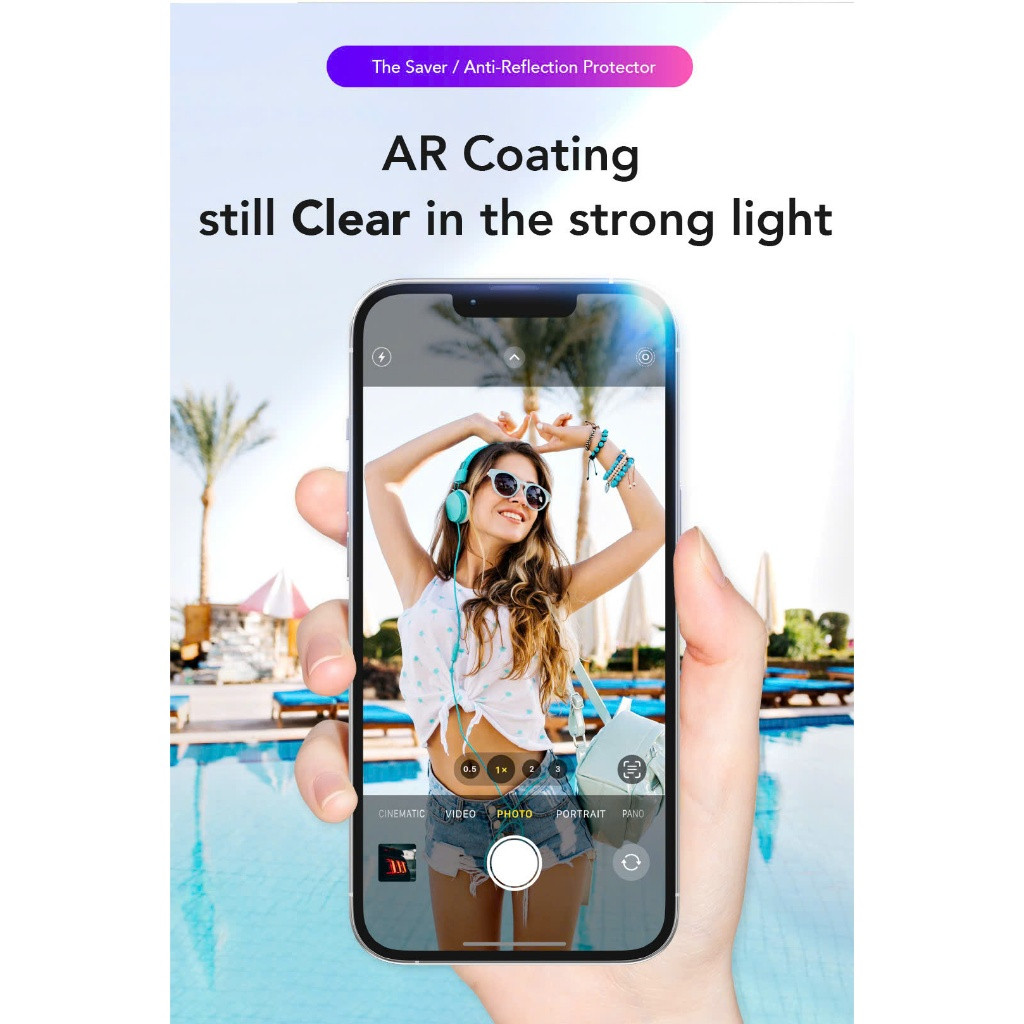 [Chính Hãng] Kính Cường Lực HODA 3in1 Chống Chói + Chống Ánh Sáng Xanh +Chống Vân Tay Cho IPhone 15-18 Series -Kèm Khung