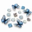 Set Charm Bướm Tím Galaxy Hoa Hồng Đen Pha Lê Ánh Sao Kawaii Bí Ẩn Sang Trọng Gắn Dép 🦋💜🌹